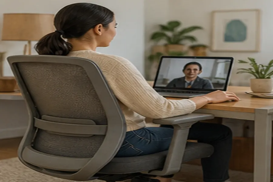 Supporting workspace example for buying a used office chair