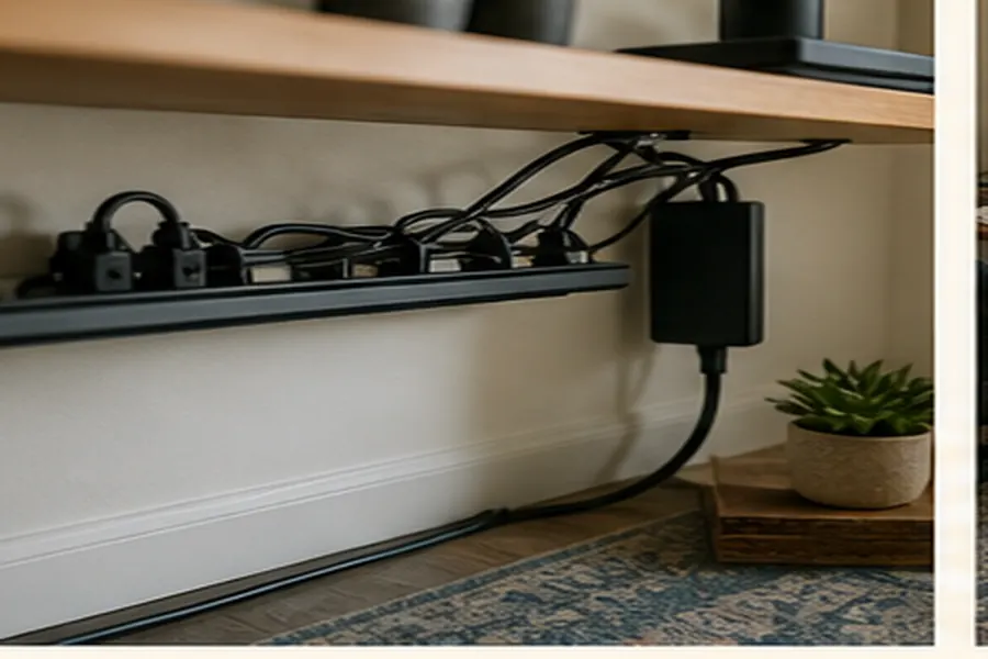 Supporting workspace example for monitor height and distance