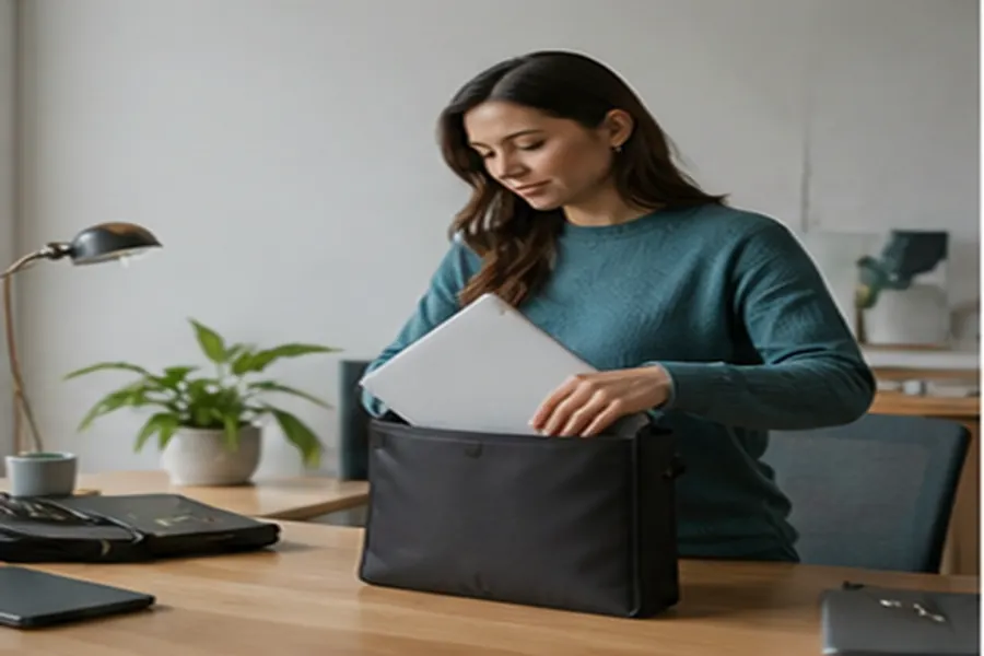 Contextual view illustrating weekly workspace reset